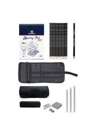 Resim Eskiz Defteri A5 120 Gr 50 Yp Cretacolor Dereceli Kalem Studioline Çantalı Eskiz Çizim Seti 