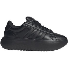 Resim Adidas Grand Court Platform Kadın Tenis Ayakkabısı Jr0697 Siyah 