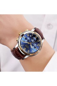 Resim Lige Fonksiyonlu Klas Tasarım Erkek Kol Saati 