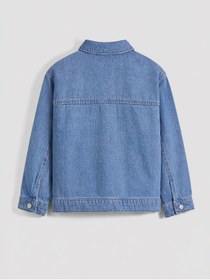 Resim LC Waikiki NEVAVM Farkıyla Taşlı Kız Çocuk Jean Ceket 