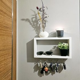 Resim Kapı Giriş Anahtarlık Askısı Ahşap Dekoratif Lake Boyalı Anahtar Askılığı 