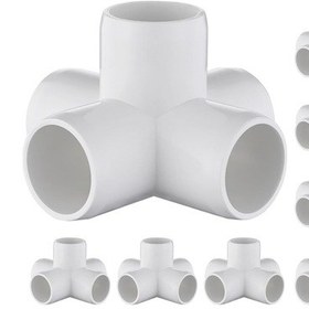 Resim Yaozixa 3/4 İnç 5 Yollu Pvc Bağlantı Elemanı 12'li Set - Dayanıklı, Uv Ve Çarpıma Dayanıklı, Mdf Mobilya, Seracık Ve Dıy Projeleri İçin 