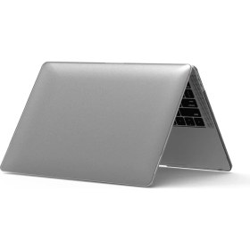 Resim Macbook Pro Kılıf 13INÇ M1-M2, Kristalline Iz Yapmaz A1706 A1708 A1989 A2159 A2251 A2289 A2338 ile Uyumlu Gri 