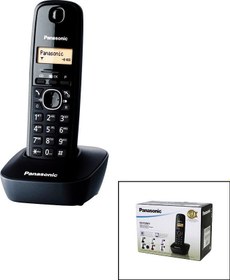 Resim PANASONİC KX-TG1611 SİYAH - OVAL KABLOSUZ DİJİTAL TELSİZ TELEFON GO50603086270 