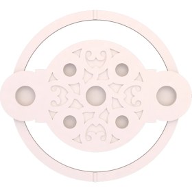 Resim Motifpiyer Tavan LED Spotlu Göbeği 52-Yuvarlak-Dış Çıtalı 