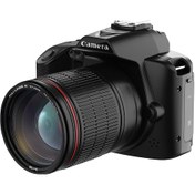Resim Springsun 4k Wifi Dijital Video Kamera 64mp Çift Lens 3 İnç 16x Sarsıntı Önleyici Yakınlaştırma Gece Görüşü 