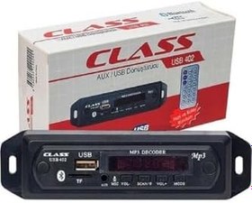 Resim 2025 Class 402 Bluetooth Kumandalı Oto Teyp Çevirici Dijital Player Telefon Konuşma Özellikli, DRWL40211 