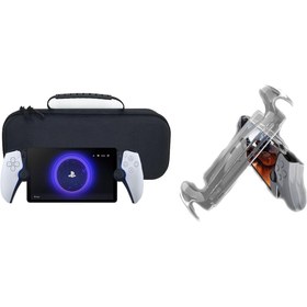 Resim Teknoroket Playstation Ps Portal Çanta Ve Şok Emici Arka Kılıf (SERT KORUYUCU KABUK) Seti 