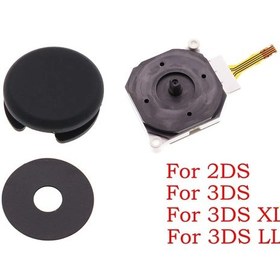 Resim Nintendo 2ds, 3ds, 3ds Xl, Yeni 3ds, 3dsxl, Yeni 2ds Xl İçin Plastik Thumbstick Ve Kap Seti Işık Mordistribütör Garantili 