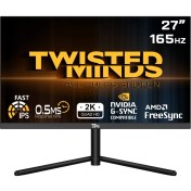 Resim Twısted Mınds 27" TM27QHD165IPS Qhd 2k 165HZ 0,5ms HDMI Dp HDR400 Fast IPS Rgb Gamıng Monitör 