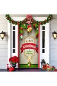 Resim PROMISEBACKDROP2 190x75cm Lastikli kapı süsü, Kumaş kapı giydirme, Christmas decor, Yılbaşı, Okul etkinlik kapı süsü 