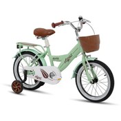 Resim Tommybike Latte Sepetli, Elcikli 16 Jant Çocuk Bisikleti, 4-6 Yaş Çocuk Bisikleti Yeşil 