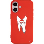 Resim iPhone 16 Kravat Telefon Kılıfı 