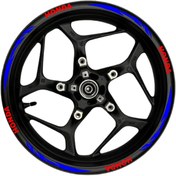 Resim Ogec Worx Honda kırmızı yazılı mavi reflektif pençe şeritli 