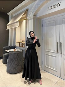Resim By Atelier Siyah Sarah Tesettür Abiye 