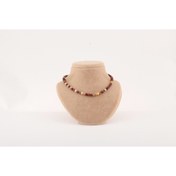 Resim OSMANLI DEĞERLİ TAŞ Sertifikalı Jasper 6mm Kolye (düğümsüz) 