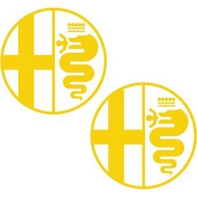 Resim Doğal Bizden DB Alfa Romeo Otomobil Yan Kapı Logo Sticker Etiket Modeli 