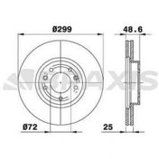 Resim ON FREN DISK AYNASI HAVALI MAZDA 6 1.8 2.2 D 08-13 299X5 BRAXIS AE0322 BRAXIS