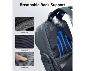 Resim Syntech Vr Sırt Çantası - Meta / Oculus Quest 3, Quest 3s, Quest 2, Vision Pro Uyumlu Seyahat Taşıma Çantası | Çok Bölmeli Tasarım, Headset + Elite Strap + Kontrolcü Düzenleyici 