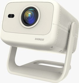 Resim Everest Pj05 Adonis 4k Destekli Otomatik Odaklanma Taşınabilir Projeksiyon Cihazı Krem 