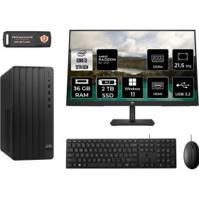 Resim Hp Pro Tower 290 G9 Intel Core I3 12100 36GB 2tb RX550/4GB 21.5" Fhd Monitör W11P 6D3A1EA Masaüstü Bilgisayar & Per4 USB Bellek 6D3A1EAMNT1434 