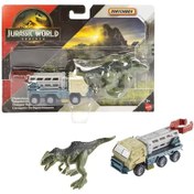 Resim Matchbox Jurassic World Dino Transporter Arabaları Gıganotosaurus Çok Renkli 