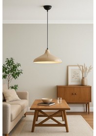 Resim Nil Kahverengi Renk Özel Tasarım Modern Dekoratif Cafe Sarkıt Cafe - Mutfak Tekli Avize Ampulsüz Kahverengi 