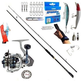 Resim Okuma Safyre 4000 244cm 6-32gr Oslo Zen Pro Rapala Maket Balık Spin Olta Takımı Seti 