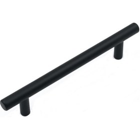 Resim Alüminyum Paslanmaz Mat Siyah 96 mm Mobilya Kulp Çap :12 mm 