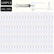 Resim 100 adet 2ml/3ml Mini Sprey Şişeler - Kokusuz, BPA İçermeyen Şeffaf Doldurulabilir Seyahat Atomizörleri İnce Sis & Siyah Kapaklarla Parfüm & Kozmetik İçin, Sızdırmaz Taşınabilir Tasarım 