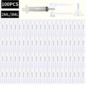 Resim 100 adet 2ml/3ml Mini Sprey Şişeler - Kokusuz, BPA İçermeyen Şeffaf Doldurulabilir Seyahat Atomizörleri İnce Sis & Siyah Kapaklarla Parfüm & Kozmetik İçin, Sızdırmaz Taşınabilir Tasarım 