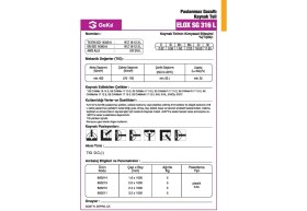Resim Gedik Kaynak Geka Elox Sg 316 L Tig Teli 2.0X1000 MM 