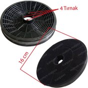 Resim Teka Uyumlu Aspiratör Karbon Filtresi 16 Cm 4 Tırnaklı - 476039231 