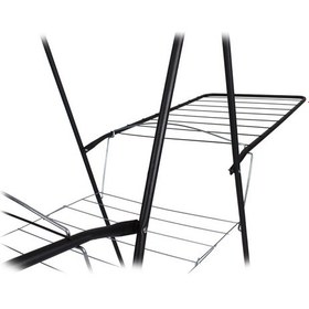 Resim Massima Mega Iki Katlı Çamaşır Kurutmalık Katlanabilir Askı Siyah 