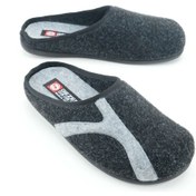 Resim Gezer Kışlık Erkek Pu Alt Taban Çıkarılabilir İç Tabanlıklı Keçe Ev Bahçe Terlik Antrasit 