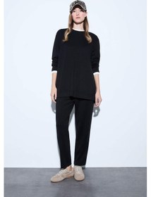 Resim Defacto Regular Fit Beli Lastikli Eşofman Altı E1954ax25aubk81 Siyah 