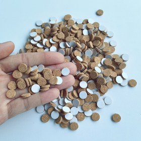 Resim 1200 adet Kendinden Yapışkanlı Kork Pedleri - Kaymaz Aşınmaya Dayanıklı Yapışkan Pedler, Yuvarlak 9mm, Kalınlık 2mm, Mobilya, Seramik, Dolaplar, Donanım Tabanı Anti-Kayma Şok Emici Pedler için Uygun 