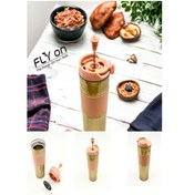 Resim FLYON Yüksek Kaliteli Sıcak Ve Soğuk French Press Çelik Termos Kupa Bardak Mug 500 ml Kahve Ve Bitki Çayı 