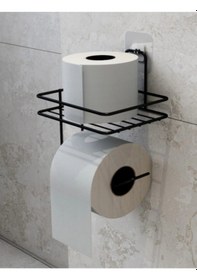 Resim River World Tuvalet Kağıdı İçin Tutma Aparatı Metal Yapışkanlı Çok Renkli 