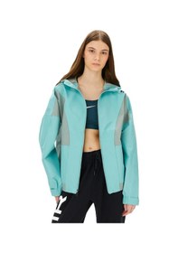 Resim Nike Trail Gore-tex Infinium Running Jacket Yağmur Geçirmez Bol Kesim Kapüşonlu Kadın Yağmurluk Yeşil Krem 
