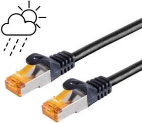 Resim IRENIS CAT6 Dış Ortam Açıkhava Ethernet Network Lan Kablosu, PoE 10 Metre 