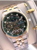 Resim Daniel Klein Otomatik Mekanizma Mehtap Ve Güneş Kadranlı 2 Yıl Garantili Erkek Kol Saati Otm.13855.6 Gümüş - Sarı 