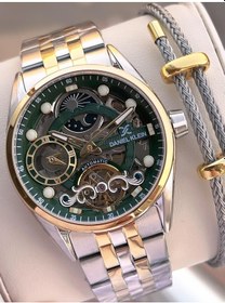 Resim Daniel Klein Otomatik Mekanizma Mehtap Ve Güneş Kadranlı 2 Yıl Garantili Erkek Kol Saati Otm.13855.6 Gümüş - Sarı 