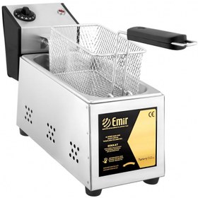 Resim Emirmakine Büfe Tipi 3 Litre Elektrikli Fritöz Makinesi 1-Kalite 