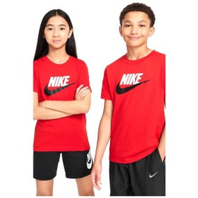 Resim Nike K Nsw Tee Futura Hbr Çocuk Tişört Fz5178-657 KIrmızı 
