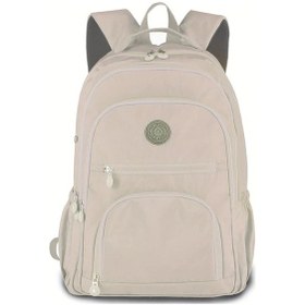 Resim Honeybeeshop Haki Büyük Kapasiteli Çok Bölmeli Şık Günlük Seyahat Sırt Çantası Ayarlanabilir Askı Haki 