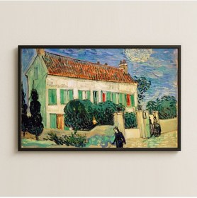 Resim Van Gogh Ay Işığında Ev Pleksi Tablo 