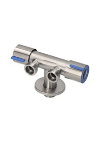 Resim Kkmoon Bidet T-adaptörü, Kapama Vanası, Paslanmaz Çelik Su Yönlendirici Vanası, Tuvalet Banyo İçin Çift Bağlantı Vanası 