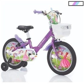 Resim Corelli Lovely Kız Çocuk Bisikleti V 16 Jant Turkuaz Beyaz Çok Renkli 