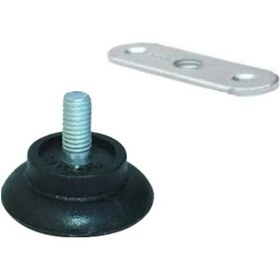 Resim Küçük Bingo Siyah Ayak M8 + Bağlantı Sacı (4'lü Paket) 